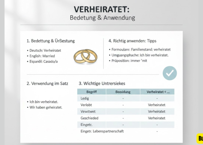 Verheiratet Bedeutung Übersetzung Verwendung Unterschiede richtig anwenden verstehen